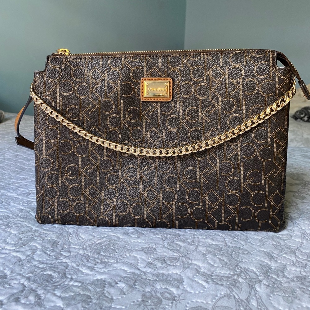 Calvin Klein Logo Shoulder And Cross body Bag